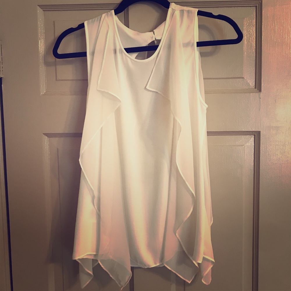 BCBG white blouse